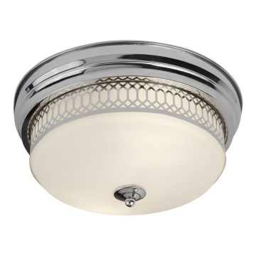 Searchlight - Stropna svjetiljka EDINBURGH 2xE27/40W/230V sjajni krom