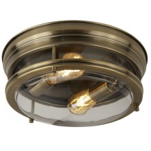 Searchlight - Stropna svjetiljka EDINBURGH I 2xE27/40W/230V bronza