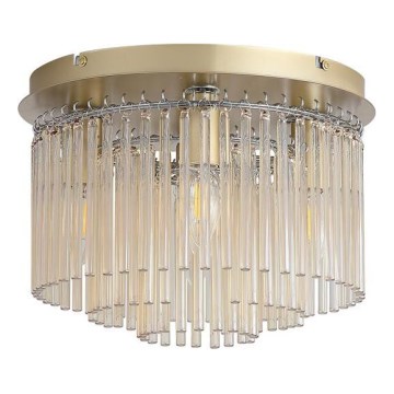 Searchlight - Stropna svjetiljka SWIZZLE 5xE14/60W/230V Ø 32 cm zlatna