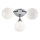 Searchlight - Stropna svjetiljka za kupaonicu FLUSH 3xG9/33W/230V IP44 mat krom