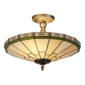Searchlight - Tiffany stropna svjetiljka NEW YORK 2xE14/40W/230V