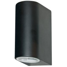 Searchlight - Vanjska zidna svjetiljka LEDO 2xGU10/6W/230V IP44 crna