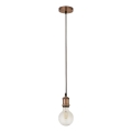 Searchlight - Viseća svjetiljka na sajli SUSPENSION 1xE27/60W/230V bakrena