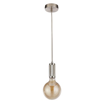 Searchlight - Visilica na sajli SUSPENSION 1xE27/60W/230V srebrna