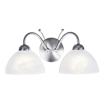 Searchlight - Zidna lampa MILANESE 2xE14/60W/230V mat krom