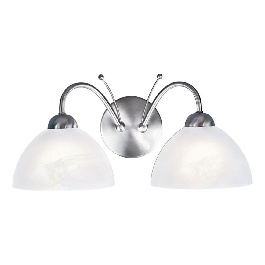 Searchlight - Zidna lampa MILANESE 2xE14/60W/230V mat krom