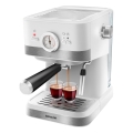 Sencor - Aparat za espresso s polugom 1050W/230V bijela/mat krom