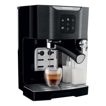 Sencor - Aparat za espresso s portafilom 1450W/230V crna/matirani krom