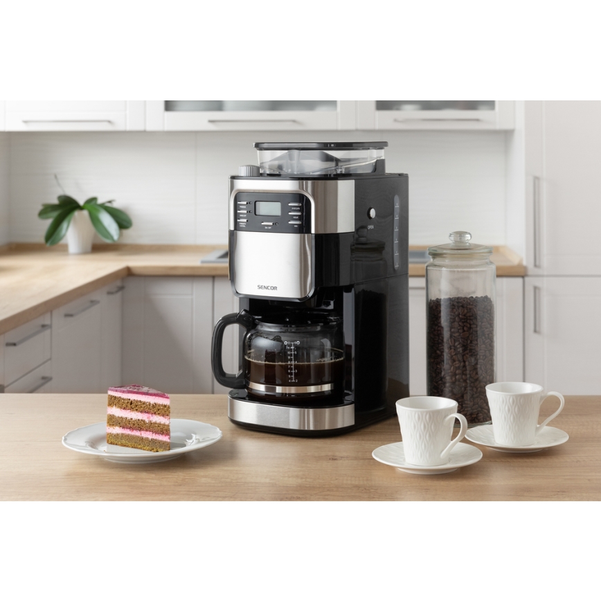 Sencor - Aparat za filter kavu 1,5 l s LCD zaslonom 900W/230V