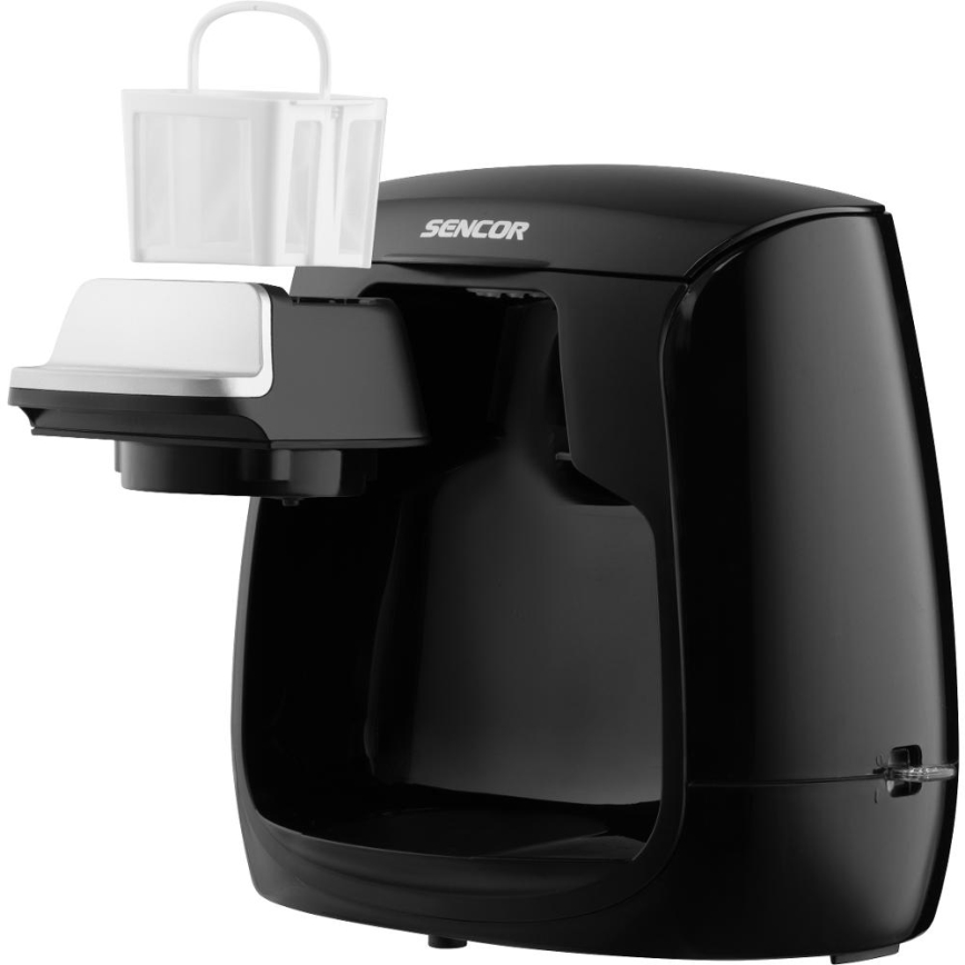 Sencor - Aparat za kavu s dva šalice 500W/230V crna