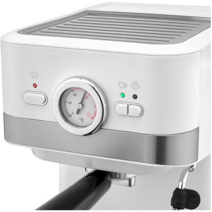 Sencor - Aparat za kavu s polugom espresso 1050W/230V bijela/mat krom