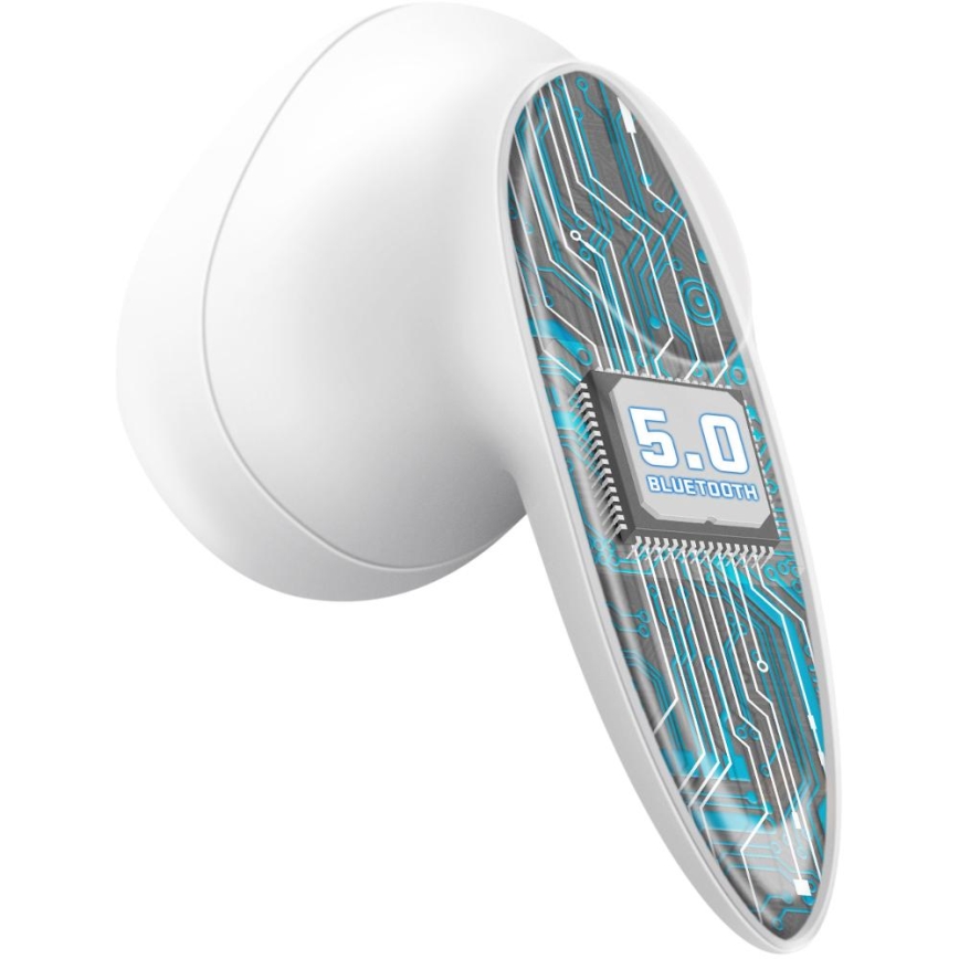 Sencor - Bežične slušalice 230 mAh + 2x 25 mAh IPX4 bijela