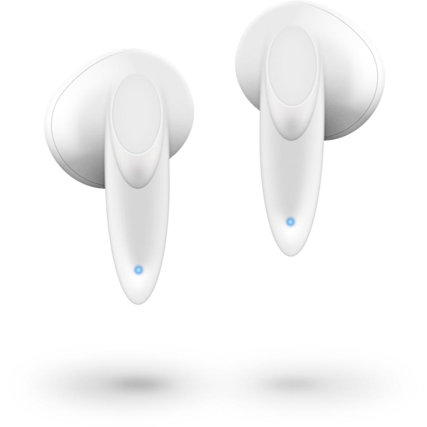 Sencor - Bežične slušalice 230 mAh + 2x 25 mAh IPX4 bijela