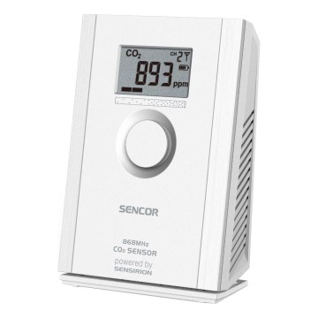 Sencor - Bežični senzor ugljikovog dioksida 5V/3xAA 2000 mAh