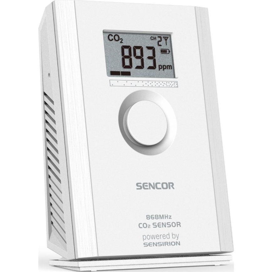 Sencor - Bežični senzor ugljikovog dioksida 5V/3xAA 2000 mAh