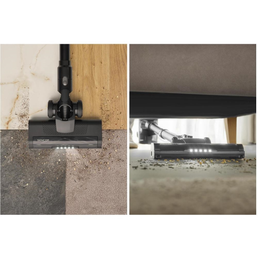 Sencor - Bežični štapni usisavač 2u1 200W/2600 mAh crni
