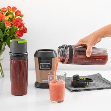 Sencor - Blender za smoothie s priborom 800W/230V bakreni