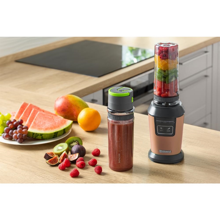 Sencor - Blender za smoothie s priborom 800W/230V bakreni