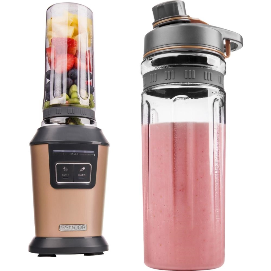 Sencor - Blender za smoothie s priborom 800W/230V bakreni