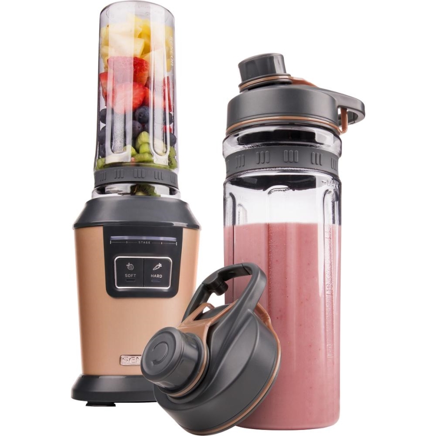 Sencor - Blender za smoothie s priborom 800W/230V bakreni