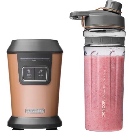 Sencor - Blender za smoothie s priborom 800W/230V bakreni