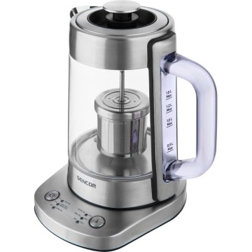 Sencor - Brzo električno kuhalo za vodu s termoregulacijom, 1,5 l, 1500 W/230 V, nehrđajući čelik