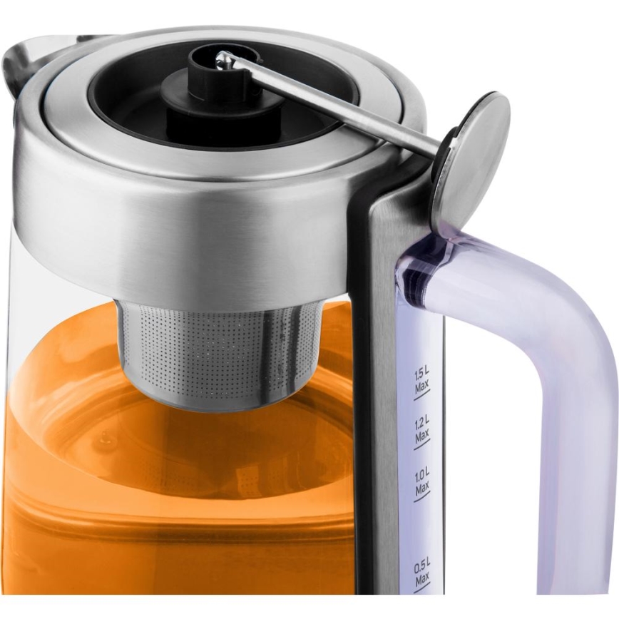 Sencor - Brzo električno kuhalo za vodu s termoregulacijom, 1,5 l, 1500 W/230 V, nehrđajući čelik