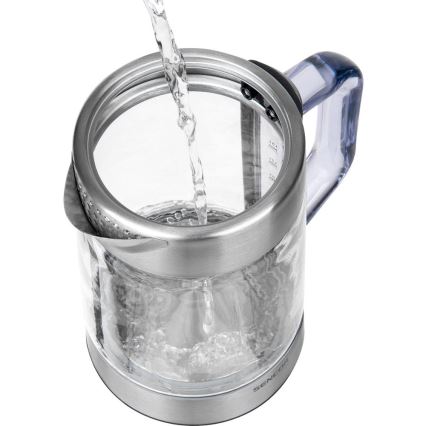 Sencor - Brzo električno kuhalo za vodu s termoregulacijom, 1,5 l, 1500 W/230 V, nehrđajući čelik