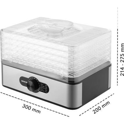 Sencor - Dehidrator hrane s regulacijom temperature 700 W/230 V