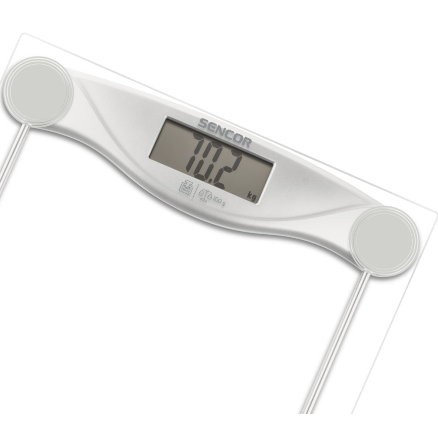 Sencor - Digitalna osobna vaga s LCD zaslonom 1xCR2032