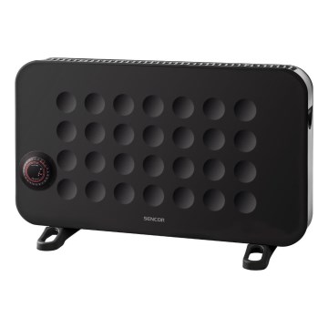Sencor - Električna konvektorska grijalica 750/1250/2000W/230V termostat IP24 crna