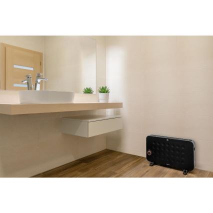 Sencor - Električna konvektorska grijalica 750/1250/2000W/230V termostat IP24 crna