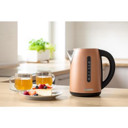 Sencor - Električno kuhalo za vodu s regulacijom temperature 1,7 l 2150W/230V bakreno