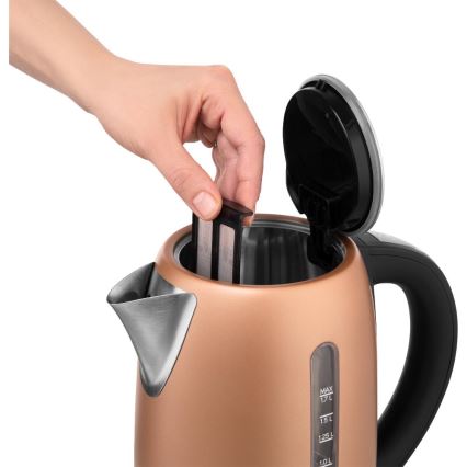 Sencor - Električno kuhalo za vodu s regulacijom temperature 1,7 l 2150W/230V bakreno