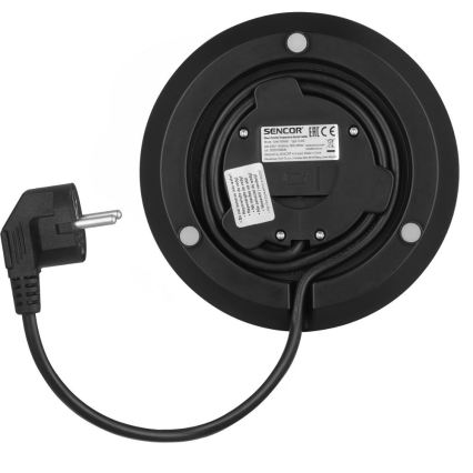 Sencor - Električno kuhalo za vodu s termoregulacijom 1,5 l 2150W/230V crna/ružičasto zlato