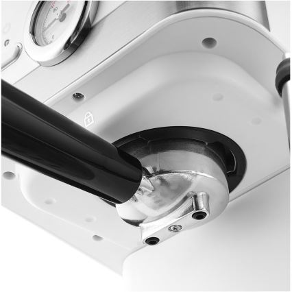 Sencor - Aparat za espresso s polugom 1050W/230V bijela/mat krom