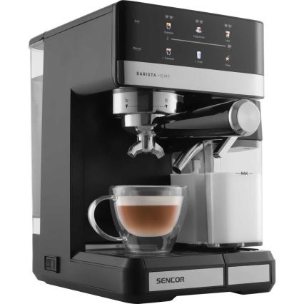 Sencor - Espresso aparat s portafilom 1350W/230V crna/matni krom