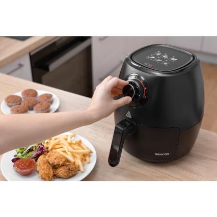 Sencor - Friteza na vrući zrak 3,5 l 1300W/230V crna
