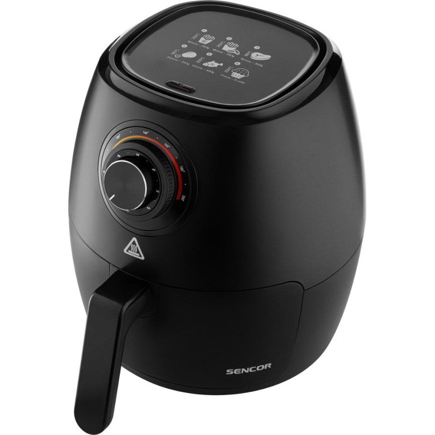 Sencor - Friteza na vrući zrak 3,5 l 1300W/230V crna