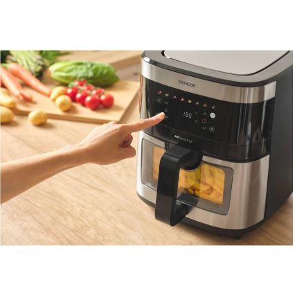 Sencor - Friteza na vrući zrak 9 l 1700W/230V crna/mat krom