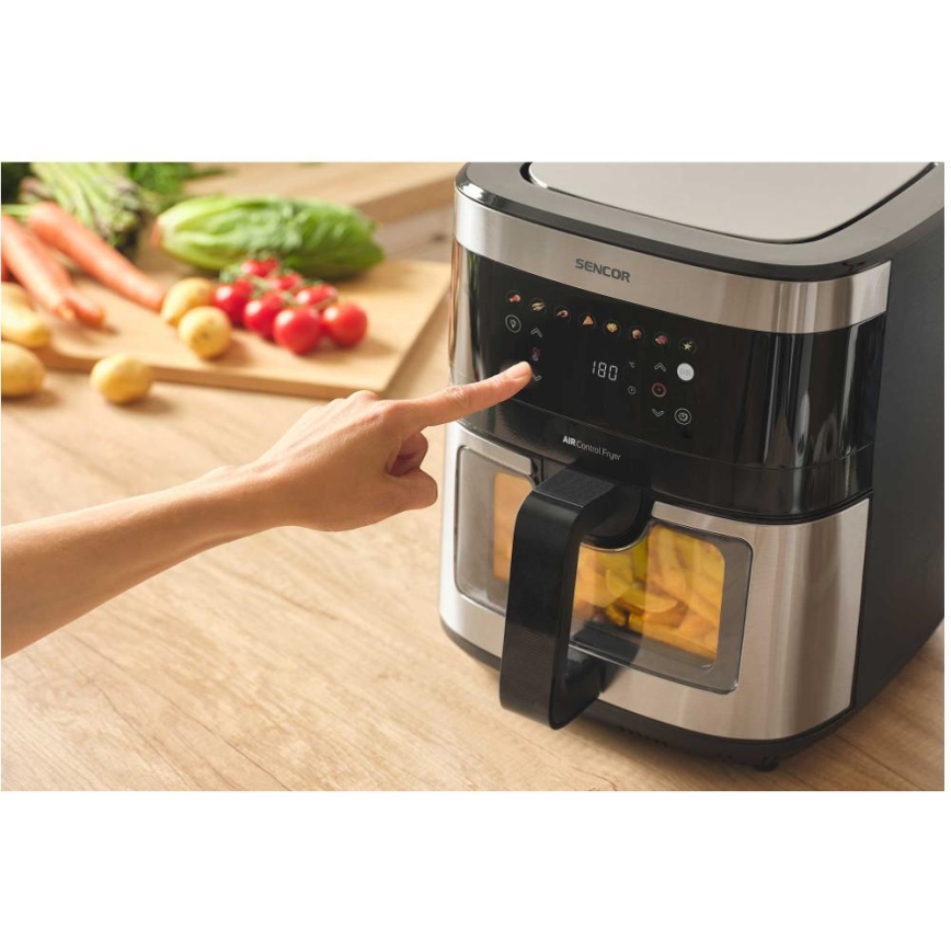 Sencor - Friteza na vrući zrak 9 l 1700W/230V crna/mat krom