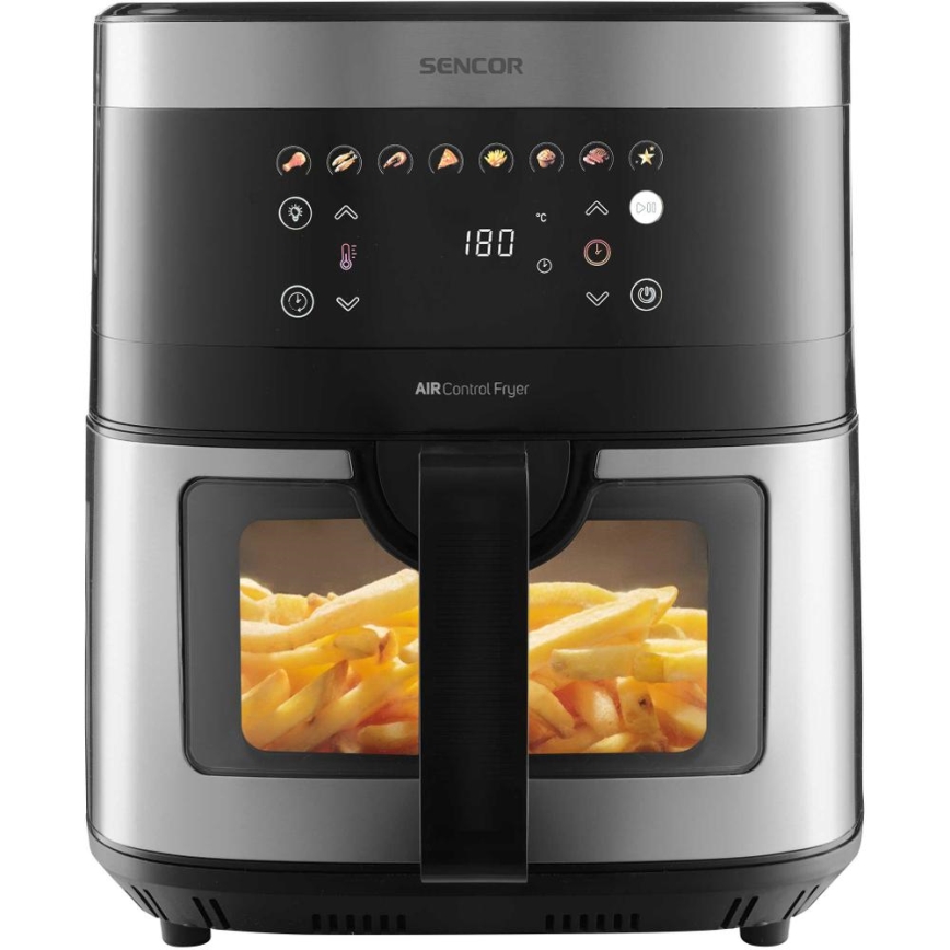 Sencor - Friteza na vrući zrak 9 l 1700W/230V crna/mat krom