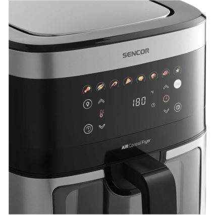 Sencor - Friteza na vrući zrak 9 l 1700W/230V crna/mat krom