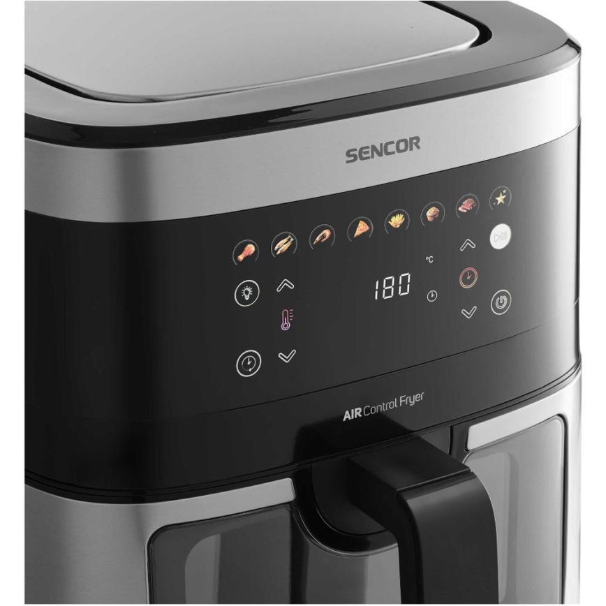 Sencor - Friteza na vrući zrak 9 l 1700W/230V crna/mat krom
