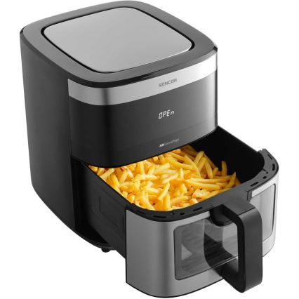 Sencor - Friteza na vrući zrak 9 l 1700W/230V crna/mat krom