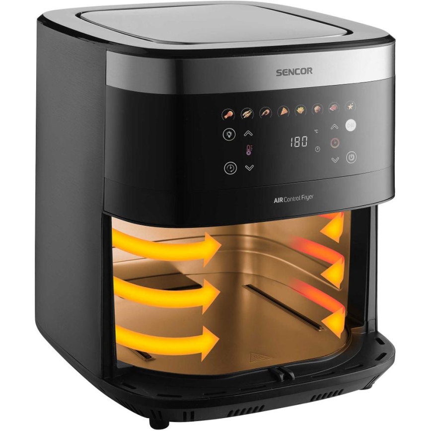 Sencor - Friteza na vrući zrak 9 l 1700W/230V crna/mat krom