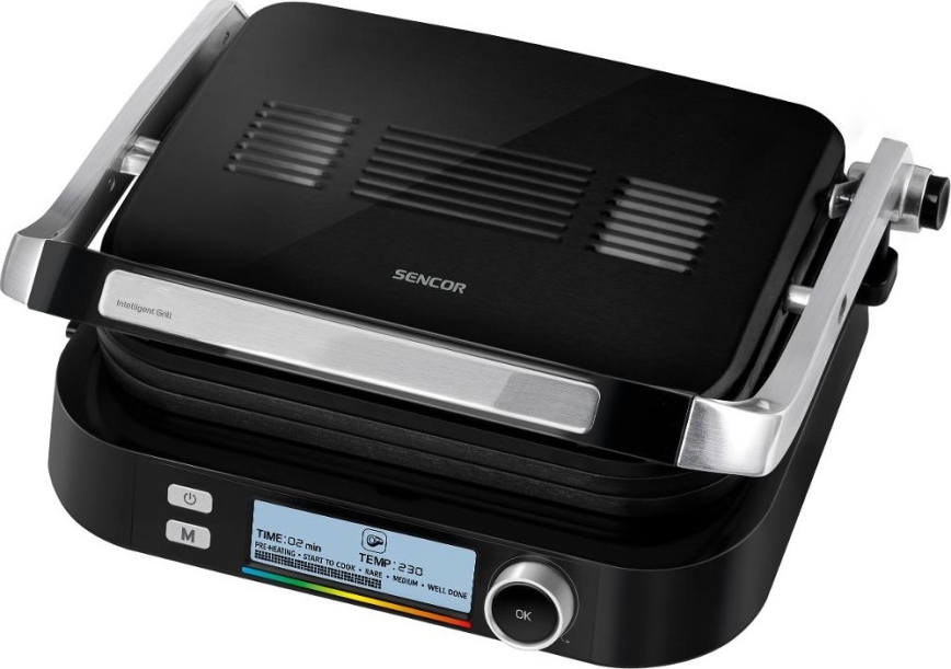 Sencor - Kontaktni roštilj 2100W/230V crna