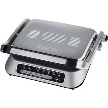 Sencor - Kontaktni roštilj 2100W/230V mat krom