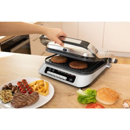 Sencor - Kontaktni roštilj 2100W/230V mat krom