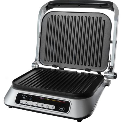 Sencor - Kontaktni roštilj 2100W/230V mat krom